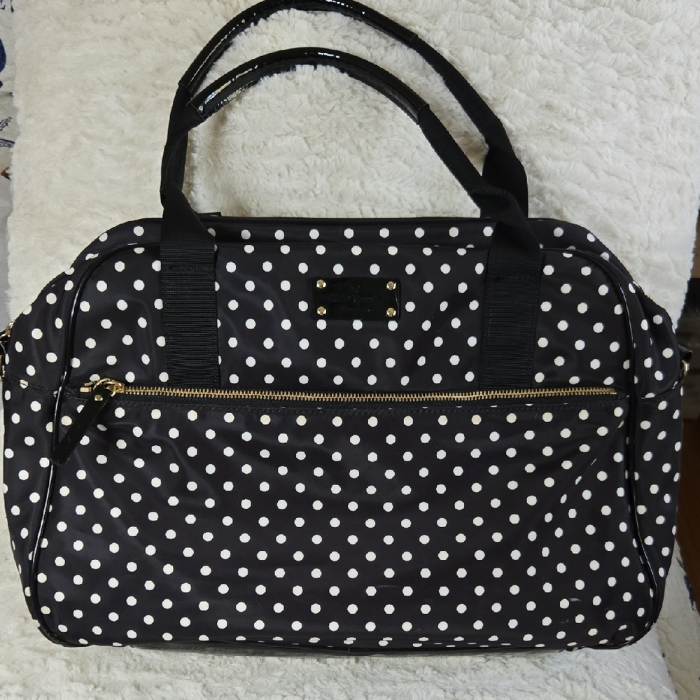 Kate Spade New York Black and White Polka Dot Tote Bag